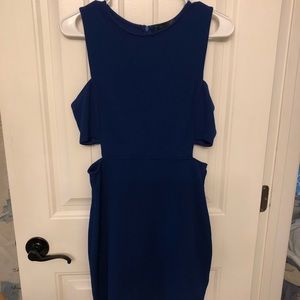 Dress with side cut outs